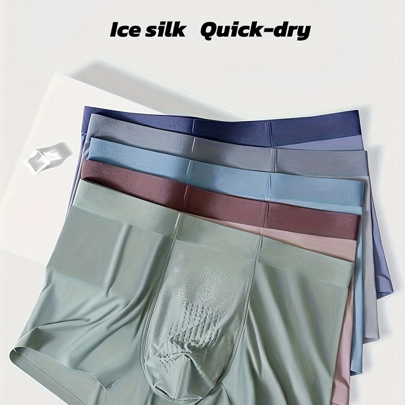 Men's Boxer Briefs Set 5 Pack Breathable Stretch Cotton-Polyamide Shorts for Daily Wear