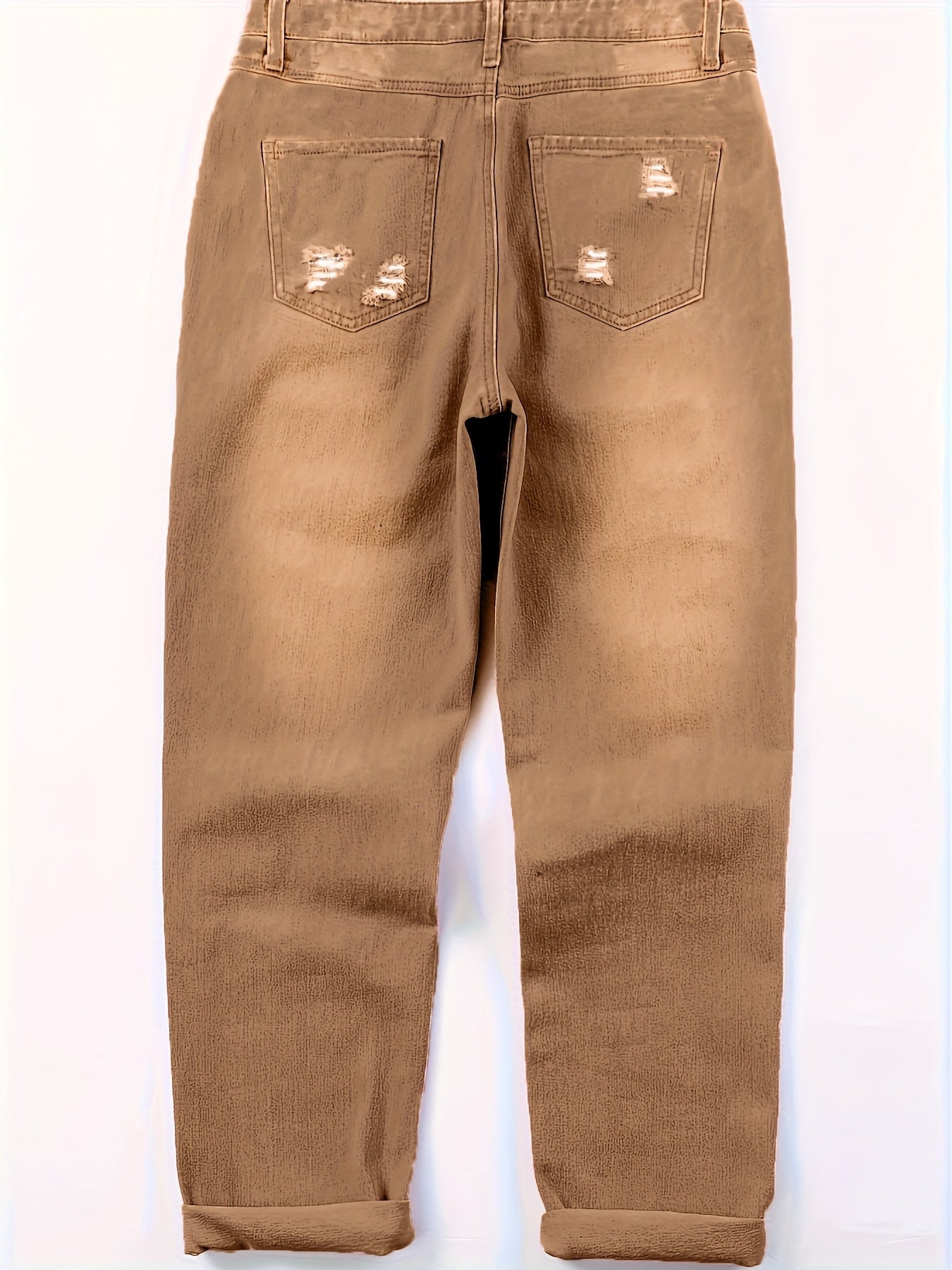 Plus Size Elastic Patchwork Leopard Print Jeans Womens Denim Pants