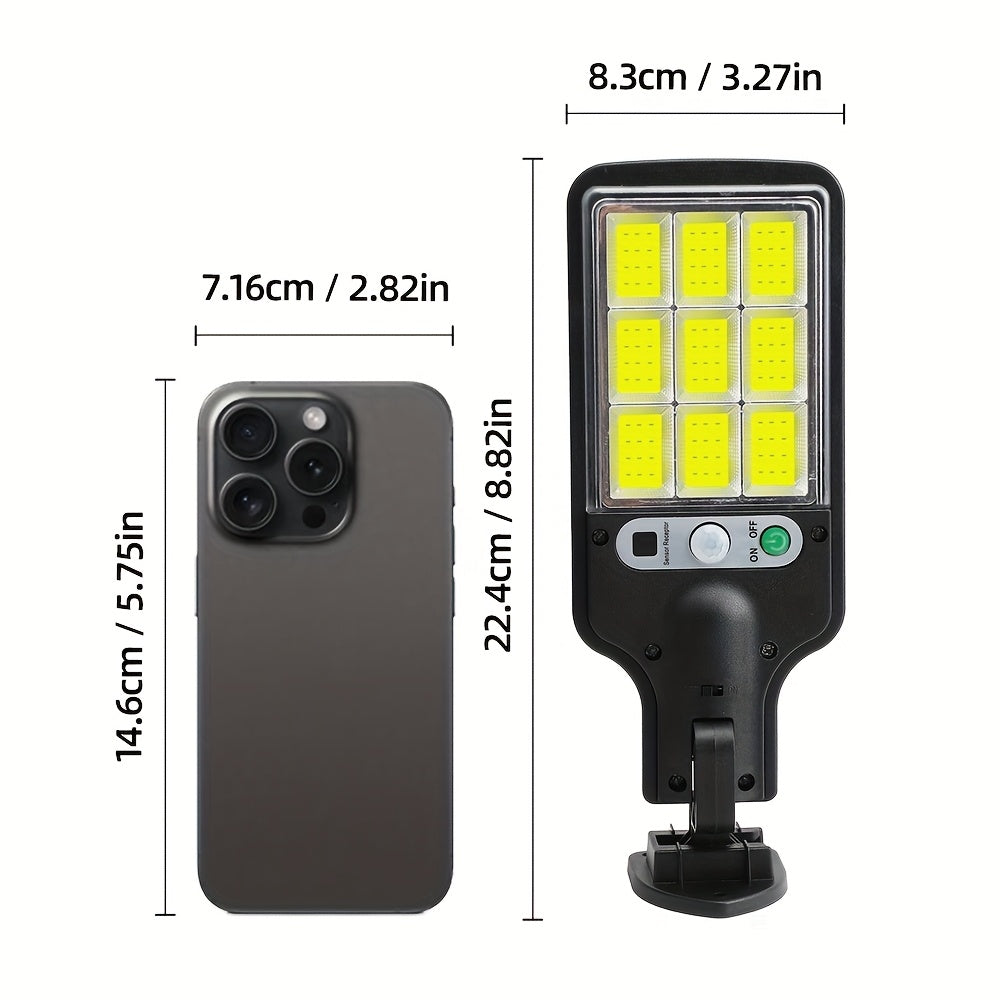 Conjunto de 2, 4 o 6 luces solares de pared para exteriores con sensor de movimiento, 3 modos de iluminación, IP44
