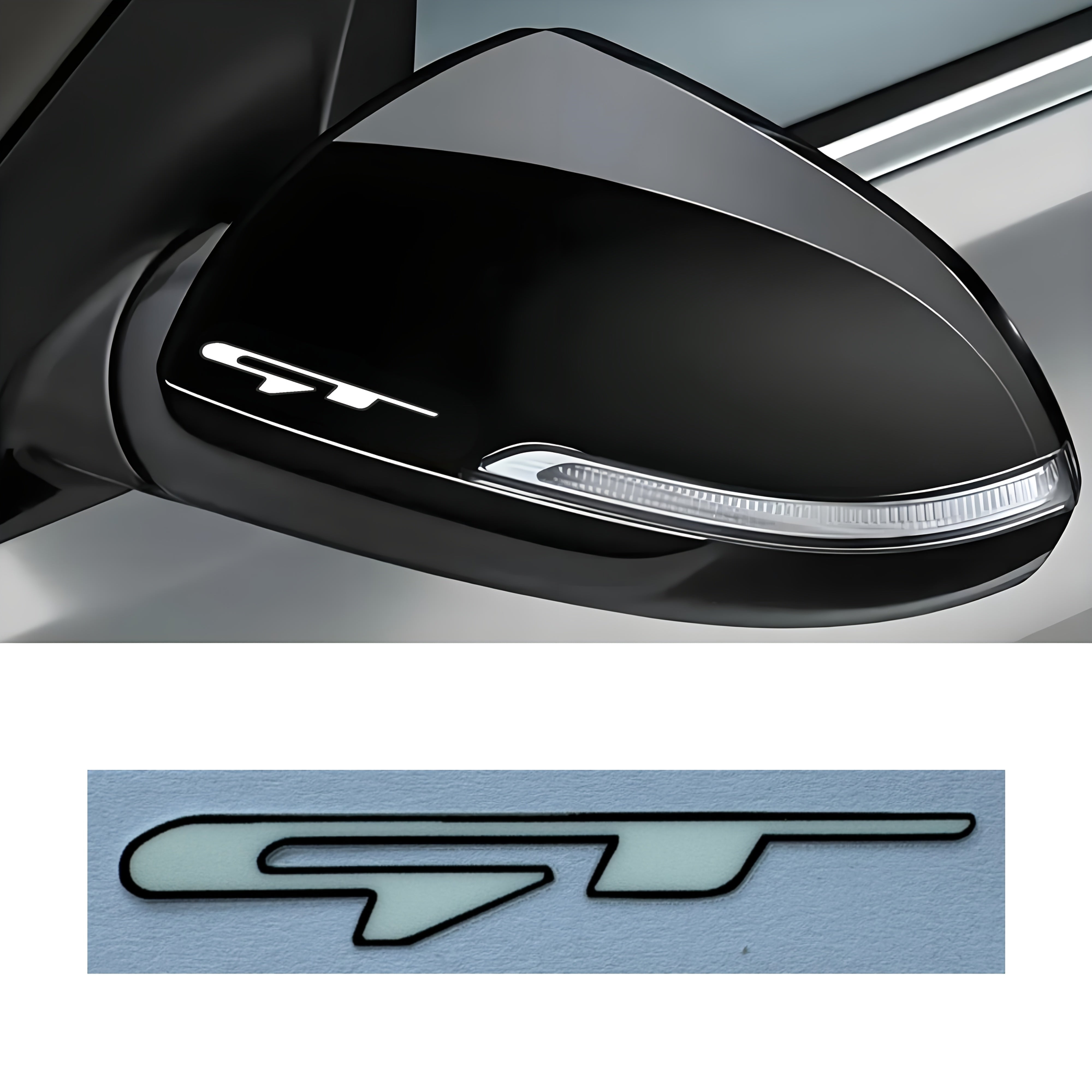 2 dona qora vinil avtomobil logotipi stikerlari oq o'q decal tashqi uslub