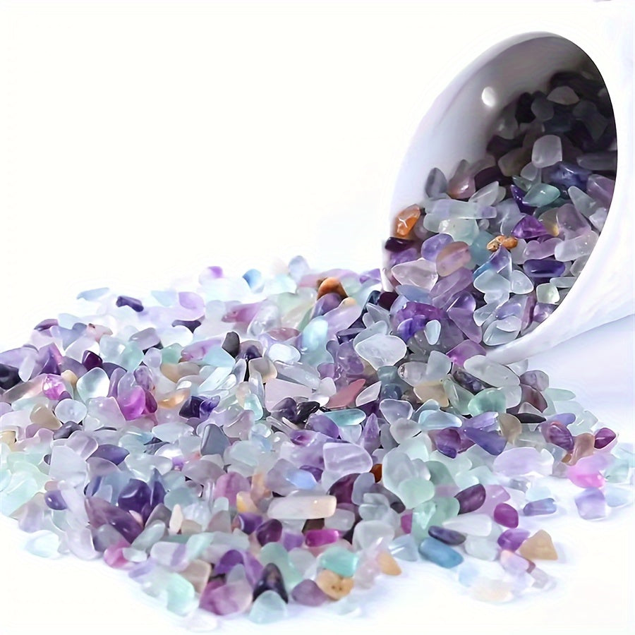 Natural Fluorite Chips for Succulents Fish Tanks Terrariums Decorative Stones 50g 100g