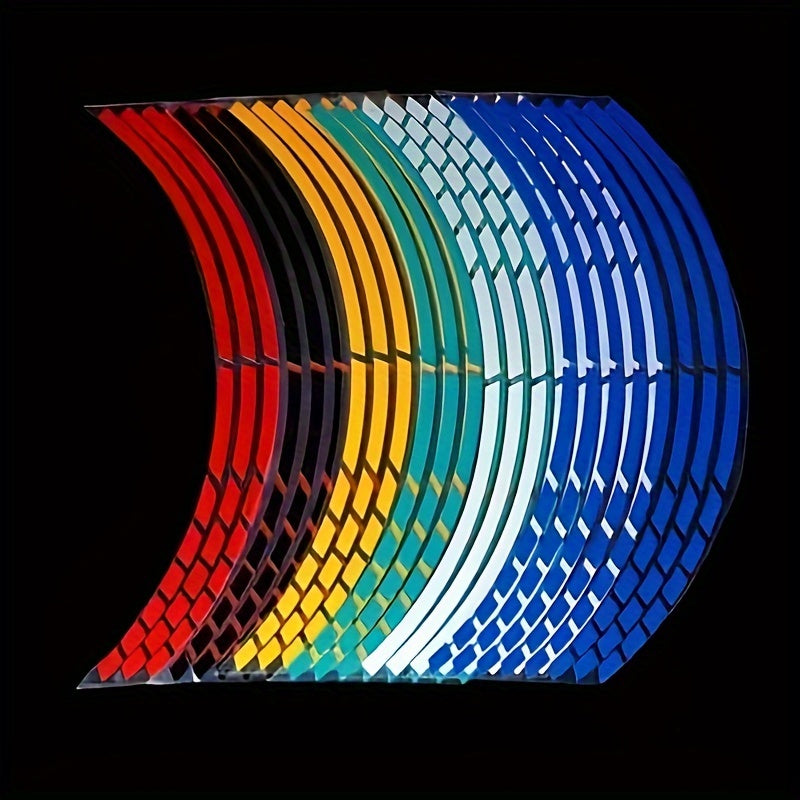 Yorug‘lik qaytaruvchi velosiped g‘ildirak stikerlari, suv o'tkazmaydigan rim lentalari, 17 va 18 dyuymli mototsikllar, avtomobillar uchun