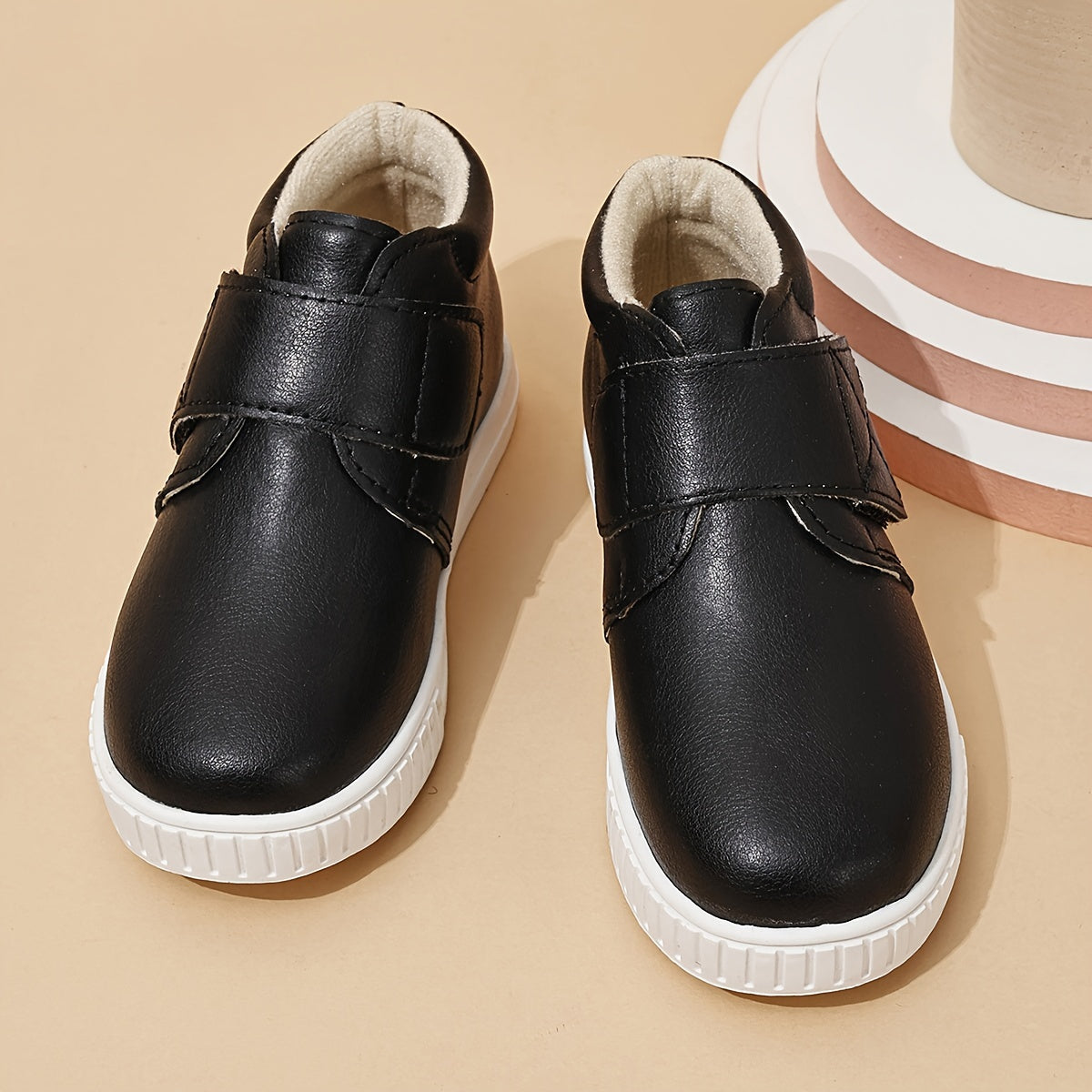 Boys' Casual Solid Color Boots for Fall and Winter Durable Non-Slip Mid Top