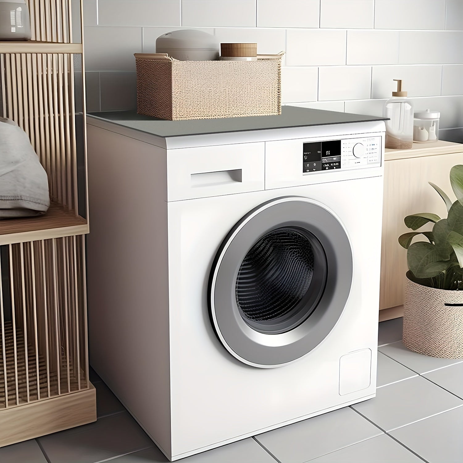 Diatomaceous Washer Dryer Top Protector Mat Non-Slip Absorbent