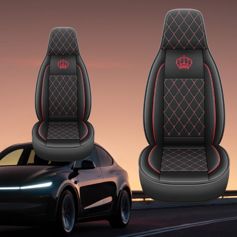 Universal avtomobil o'rindiq qopqog'i to'plami faux charm all-weather oldingi qator