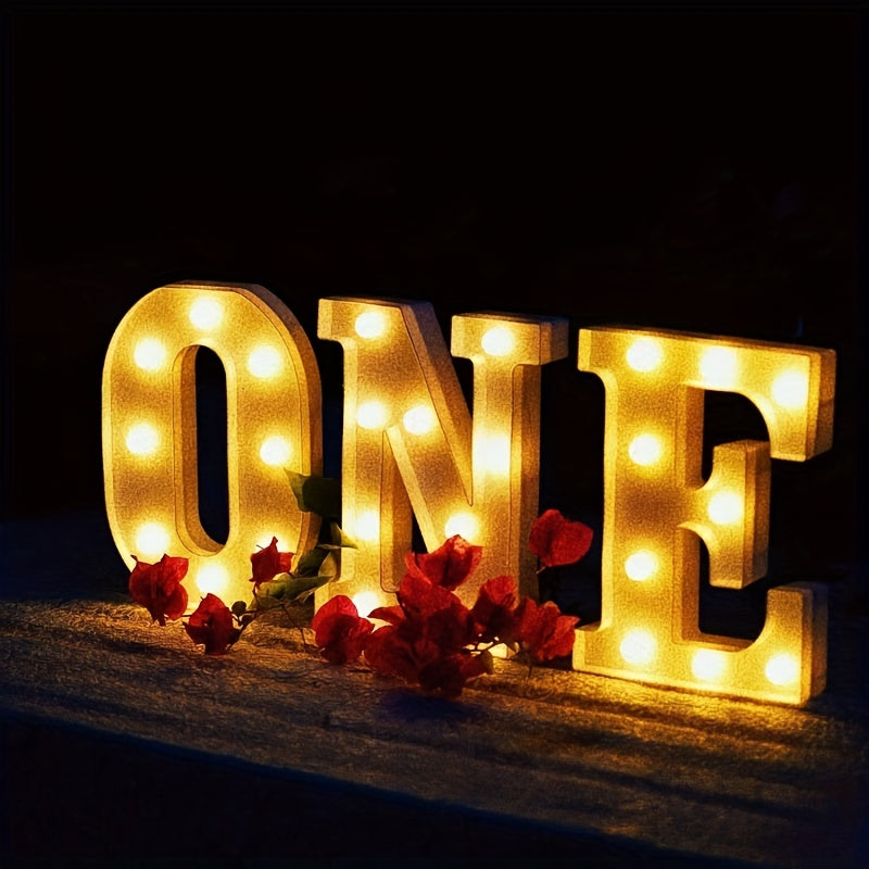 LED Alphabet Letter Lights for Home Decor Wedding Birthday Christmas Party