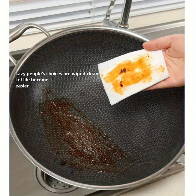 240 Extra Thick Kitchen Cleaning Wipes for Oil and Stains Disposable Non-Woven Fabric