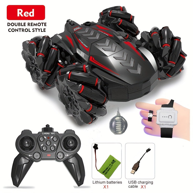Remote Control Car for Kids 8+ with Drift, Lights, Music, 2.4G Gesture Control