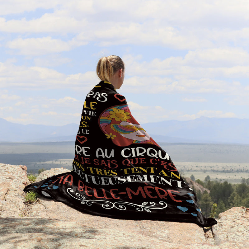 Cozy Flannel Throw Blanket for Women Soft Warm Gift for Daughter-in-Law