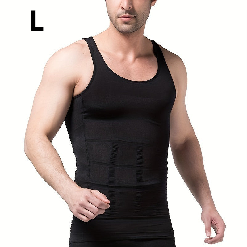 Ropa moldeadora y ajustada para hombres, chaleco y camisa, reducción de abdomen, talla superior
