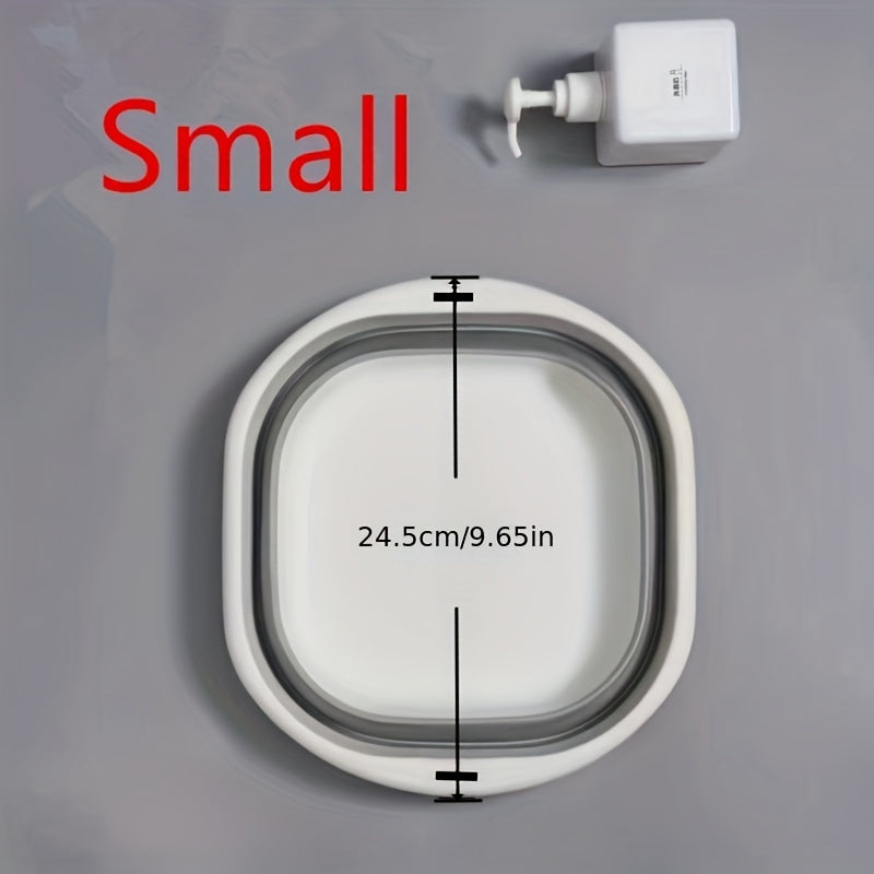 Foldable Plastic Basins Set for Washing Face Vegetables and Feet, Multi-Use