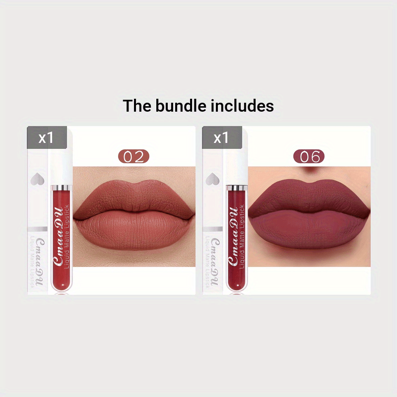 Женская водостойкая матовая помада для губ с длительным эффектом глянца