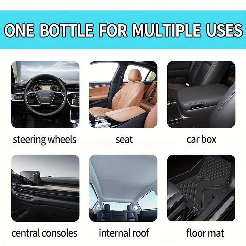 Spray restaurador de plástico para interiores de coche multiusos para tablero, neumáticos y goma