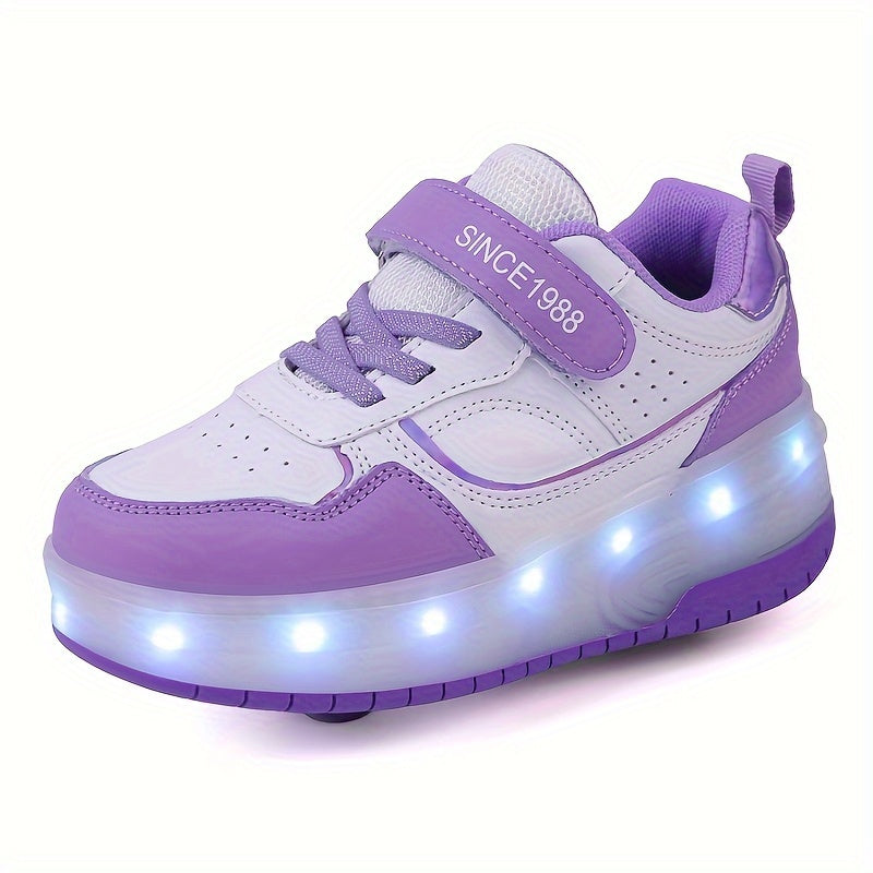 Kids LED Light-Up Shoes for Boys and Girls Breathable Durable All-Season Casual Running Shoes