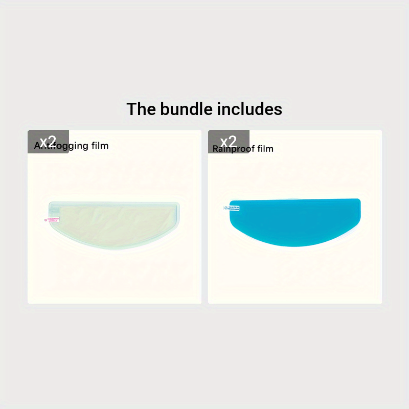 Unisex Motorcycle Helmet Rainproof Anti-Fog Film Waterproof Lens Patch