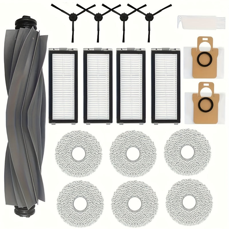 Robot Vacuum Cleaner with 17 Accessories, HEPA Filters, Mop Pads, Dust Bags