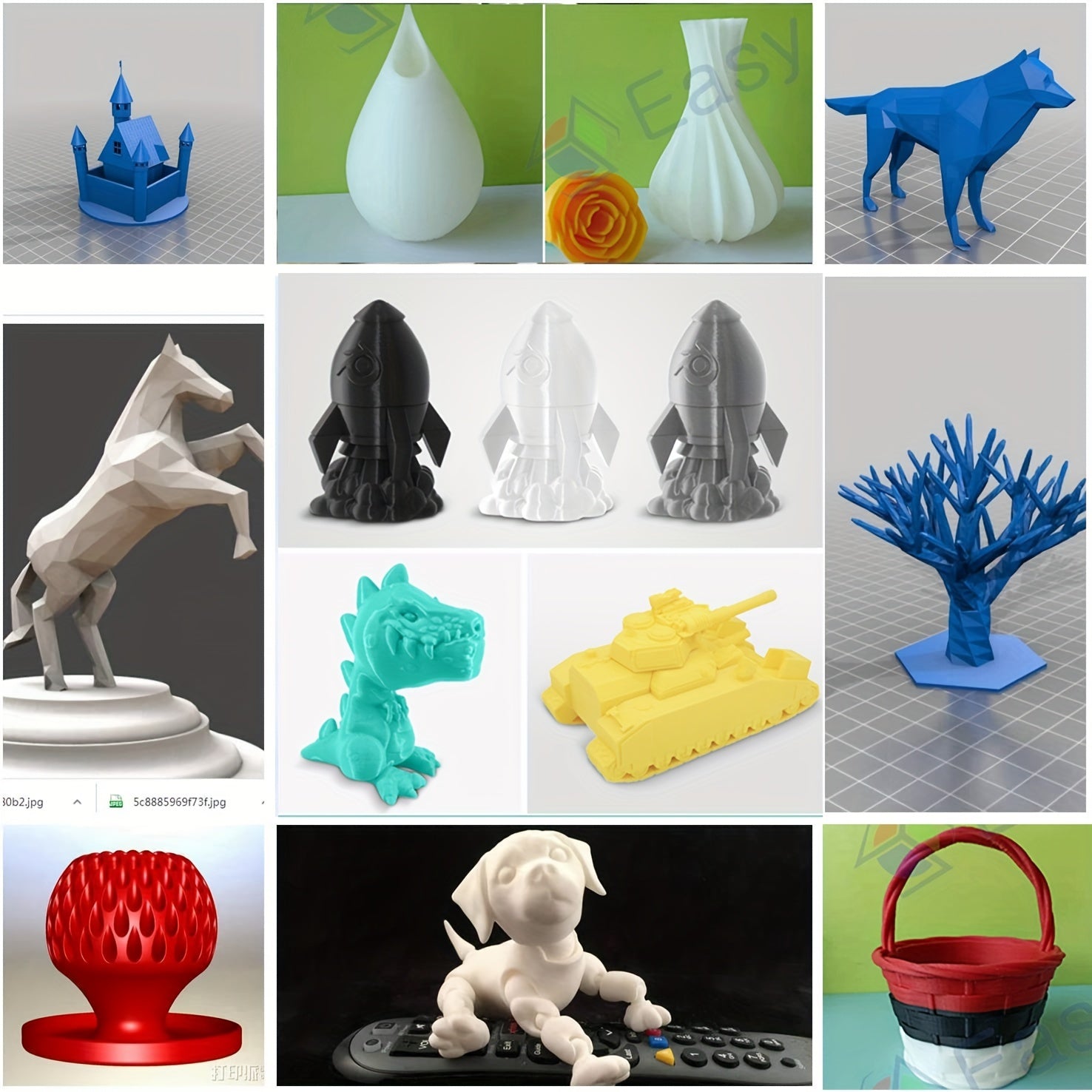 Mini 3D Printer 100x100x100mm Fast Heating Low Noise Beginner Friendly with Free PLA