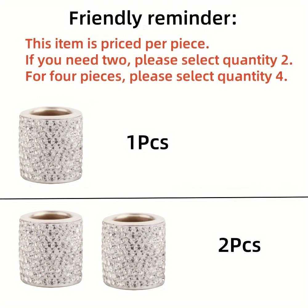 Car Interior Crystal Rhinestone Headrest Collar Ring SUV Truck Decor