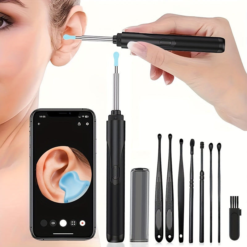 8 ta quloq qoshiqchalari quloq sızishini olib tashlash to'plami, qayta tiklanadigan USB zaryadlash, xavfsiz uy sharoitida foydalanish