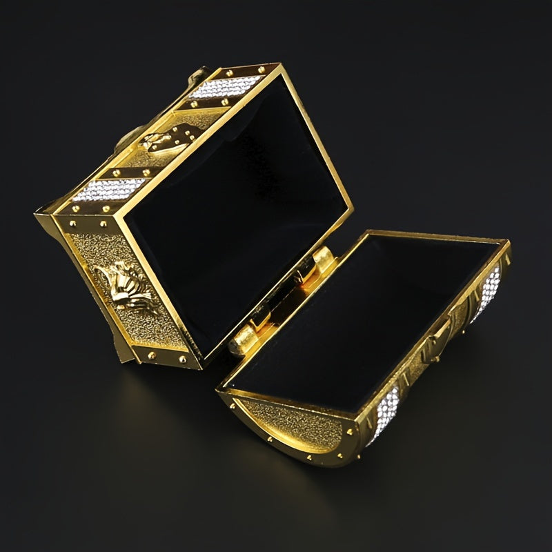 Ретро металлический пиратский сундук для хранения и подарка