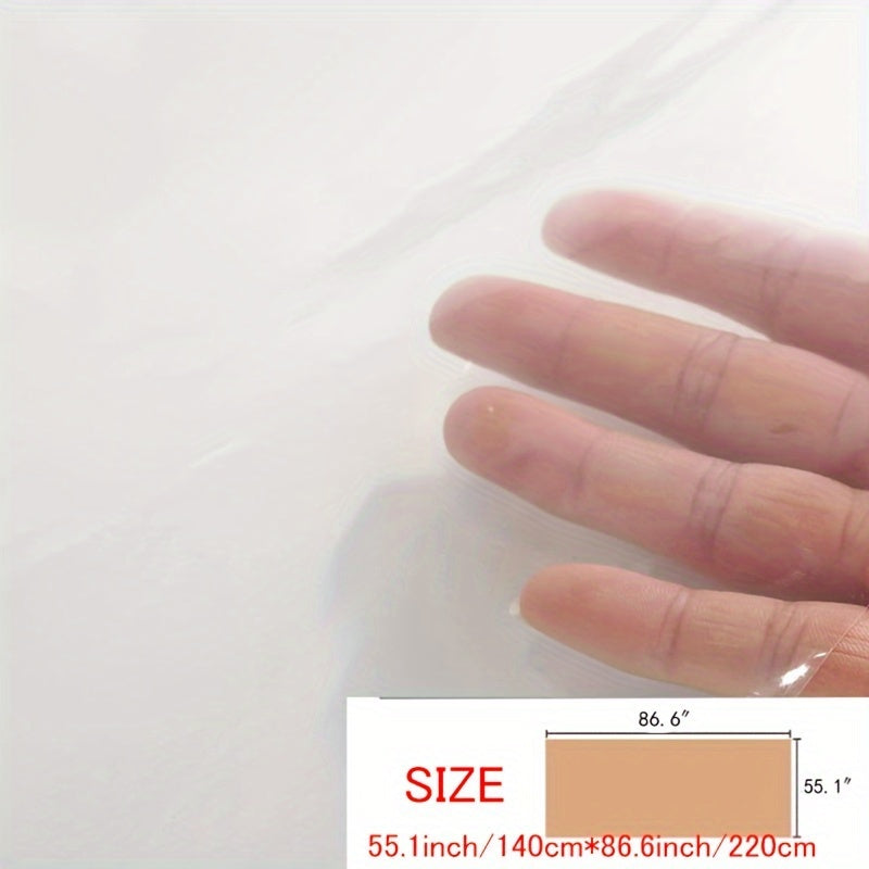 Mantel de PVC transparente a prueba de aceite para comedor y camping, cortable a medida