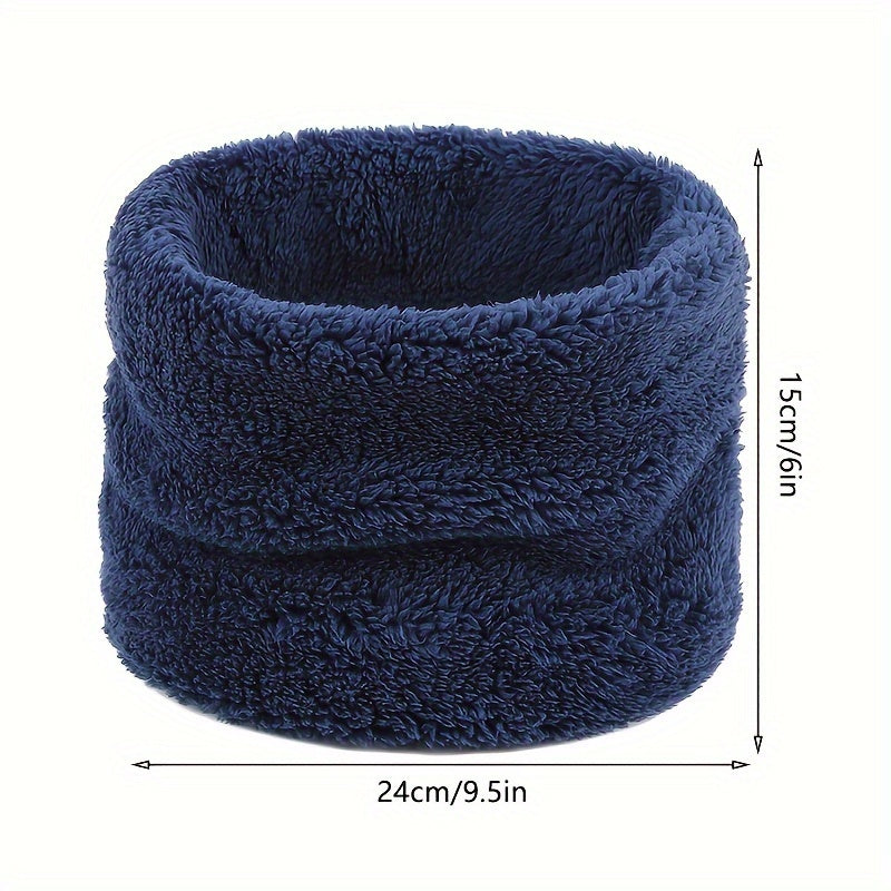 Cubierta de cuello alto cálida de invierno para hombres y mujeres, bucle único, unisex