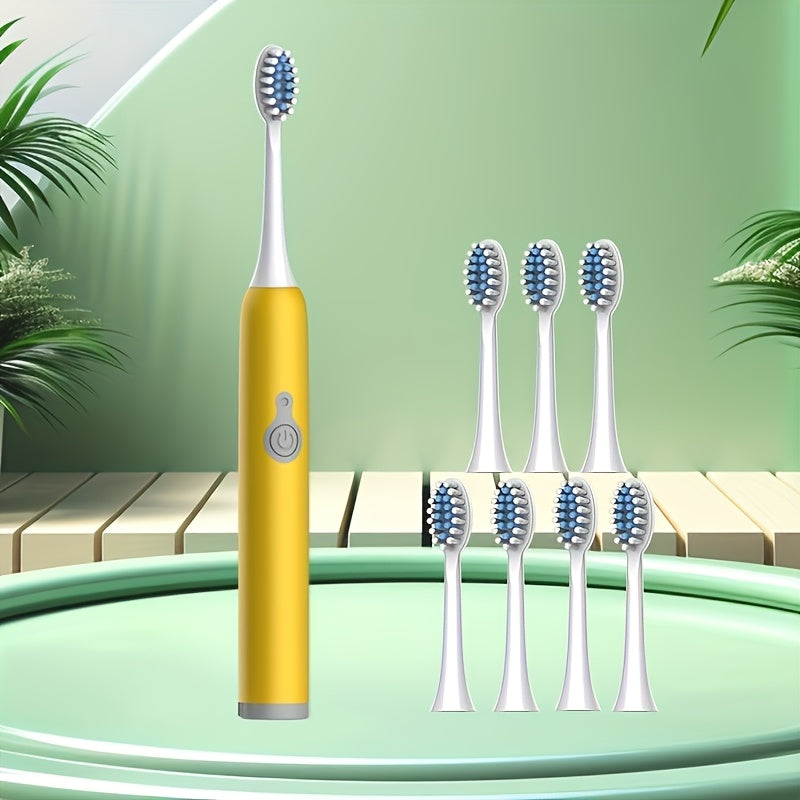 Electric Toothbrush for Adults 8 Pack Soft Bristles Rechargeable Colors Included