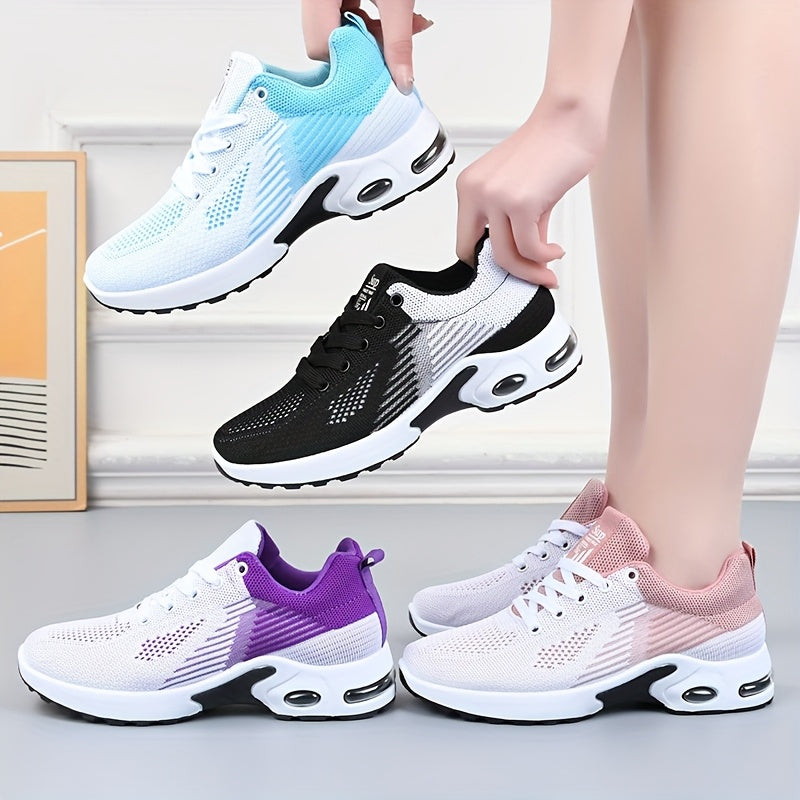 Women's Breathable Mesh Running Shoes Lightweight Cushions for All Seasons