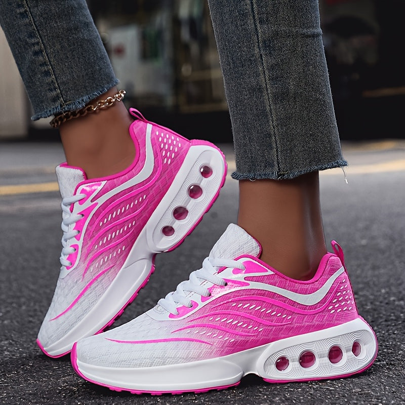 Women’s Air Cushion Sneakers Low-Top Running Shoes Breathable Casual