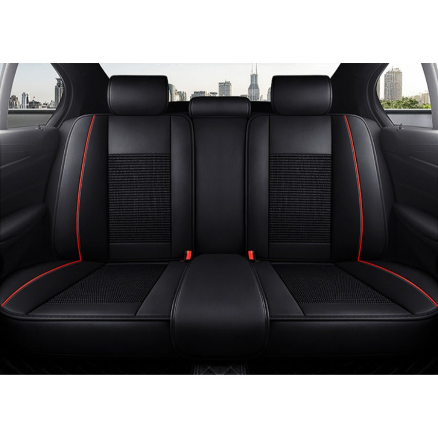 Universal nafas oladigan mato 5-o'rindiqli avtomobil o'rindiqlari qoplamalari barcha ob-havo uchun yopishqoqsiz