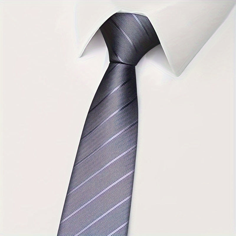 Men's Zipper Tie for Formal Events Wedding Banquet Grooms Best Men