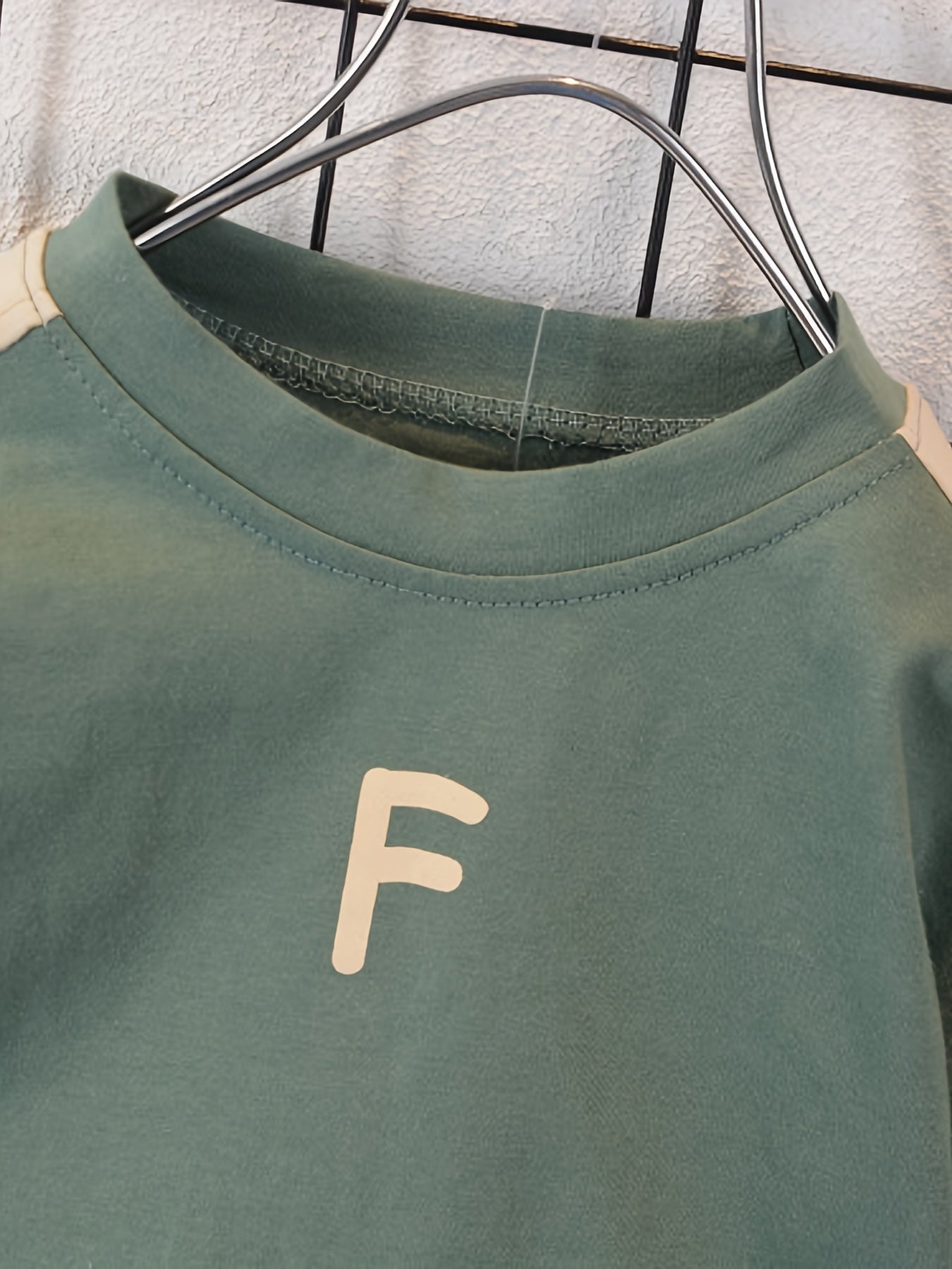 Boys Summer Casual Outfit Cotton T-Shirt and Shorts Letter Print Kids Clothing