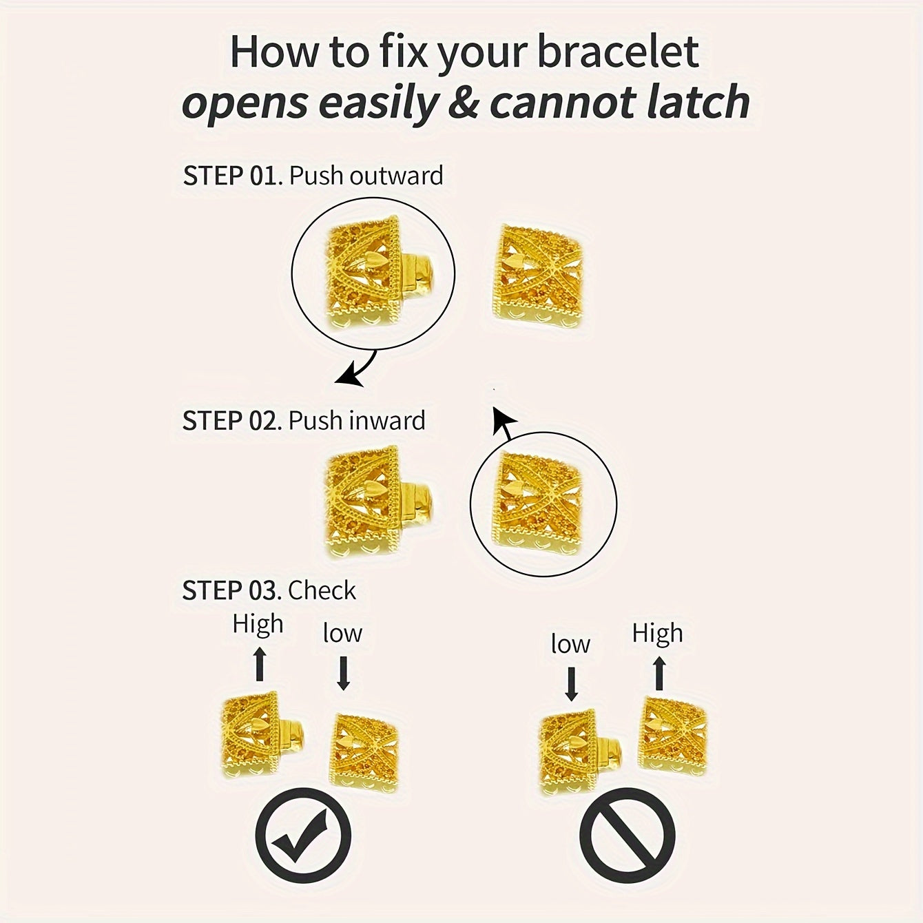 Set of 4 Gold-Plated Bohemian Ethnic Bracelets with Heart Patterns for Women