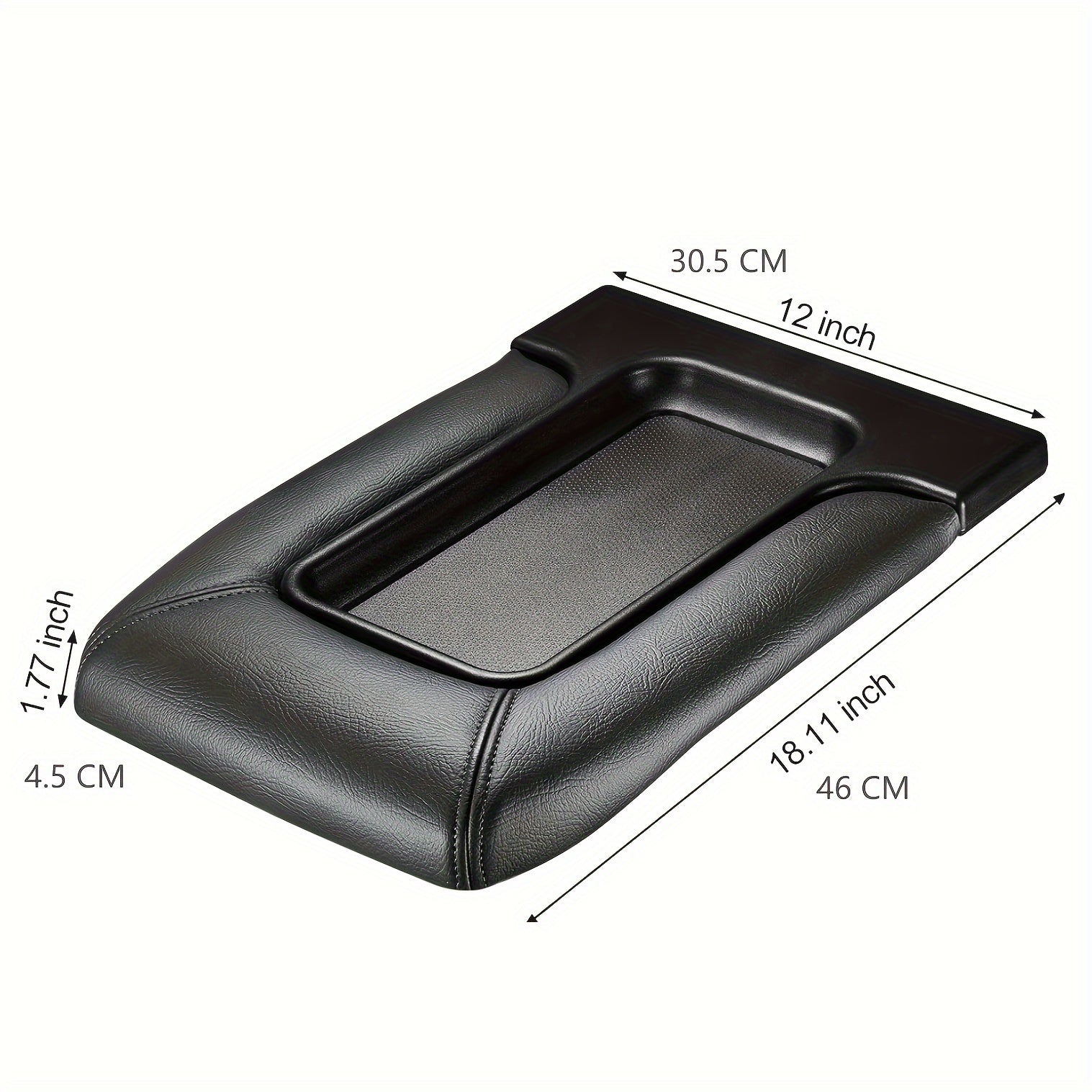 Center Console Cover Lid Replacement Kit for SUV Truck with Pins Springs Hinge