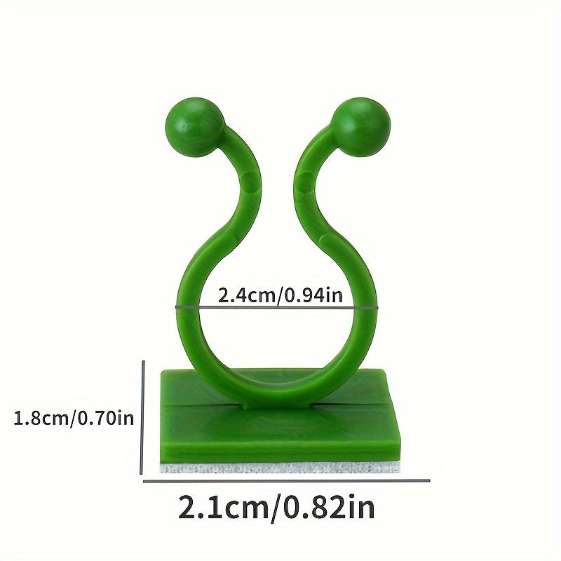 Self-Adhesive Plant Climbing Wall Fasteners Set of 10 or 30 White Garden Vines Support