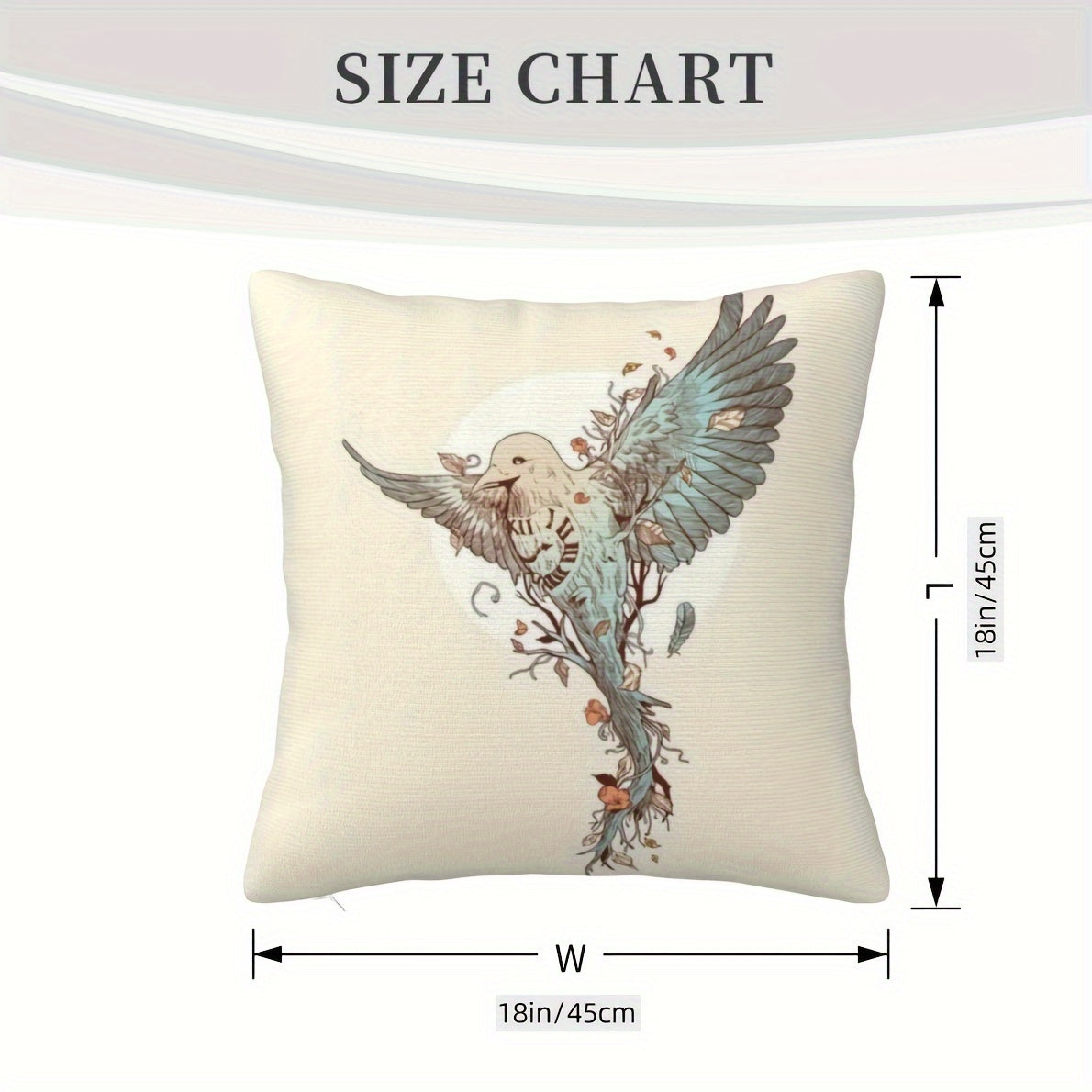 Modern Woven Polyester Throw Pillow Cover with Zipper Closure for Sofa and Bedroom