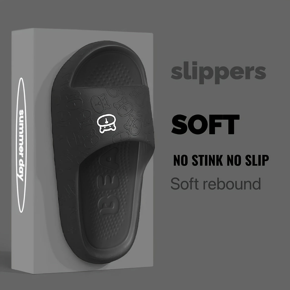 Unisex Breathable Soft Slippers for Indoor Outdoor Non-Slip Comfort