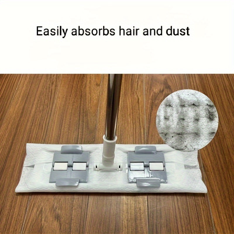 50 dona bitta ishlatiladigan elektrostatik mop varag'lari chang, soch va tozalash uchun