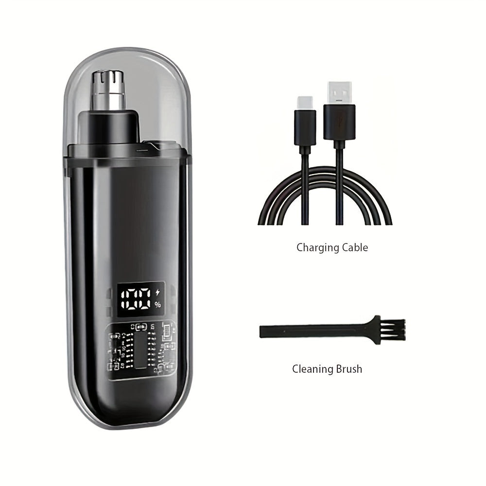 Men's USB Rechargeable Nose and Ear Hair Trimmer Compact Electric Personal Care
