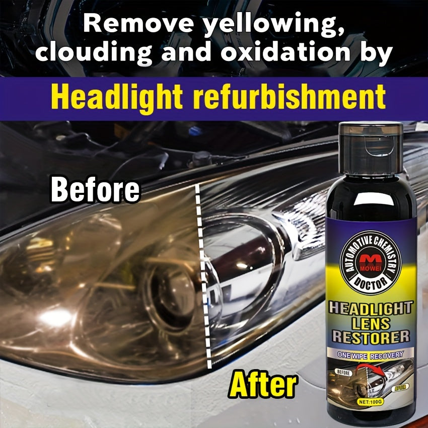 Automotive Clay Headlight Restoration Kit All-in-One Scratch Removal