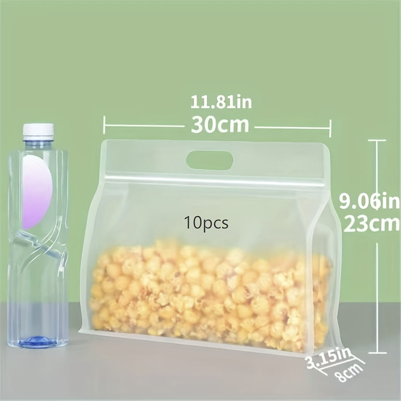 Qayta ishlatiladigan silikon oqmas oziq-ovqat saqlash sumkalari - 5 ta to'plam yong'oq, don, sabzavot, meva va atıştırmalıklar uchun. Oshxonada yoki sayohat uchun tartibga solish uchun mukammal.