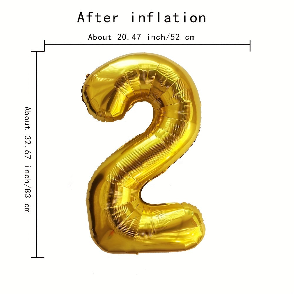 Large Gold Aluminum Film Balloon 101.6cm for Birthday Party Decorations