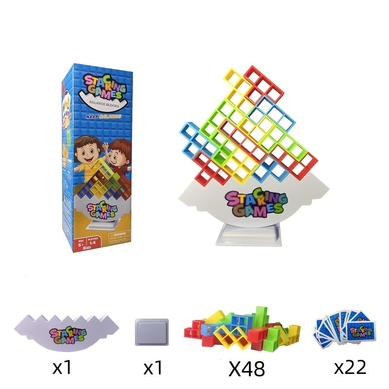 Building Block Game for Kids and Family, Educational Toy, Perfect for Parties