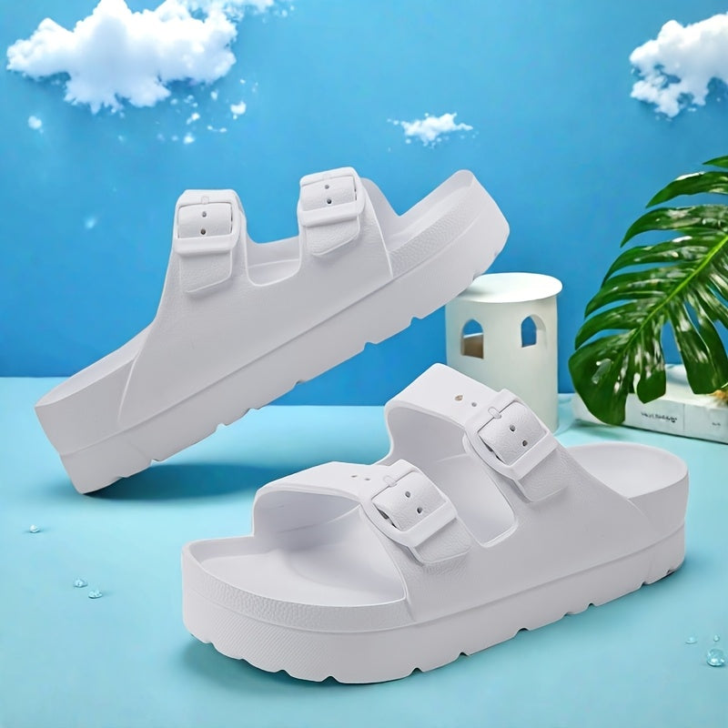 Женские нескользящие с открытым носком EVA сандалии для прогулок легкие повседневные туфли