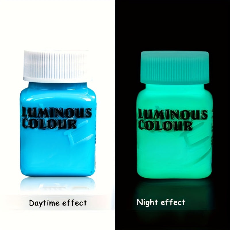 Glow-in-the-Dark Acrylic Paint 1.96oz for Crafts and Art Projects
