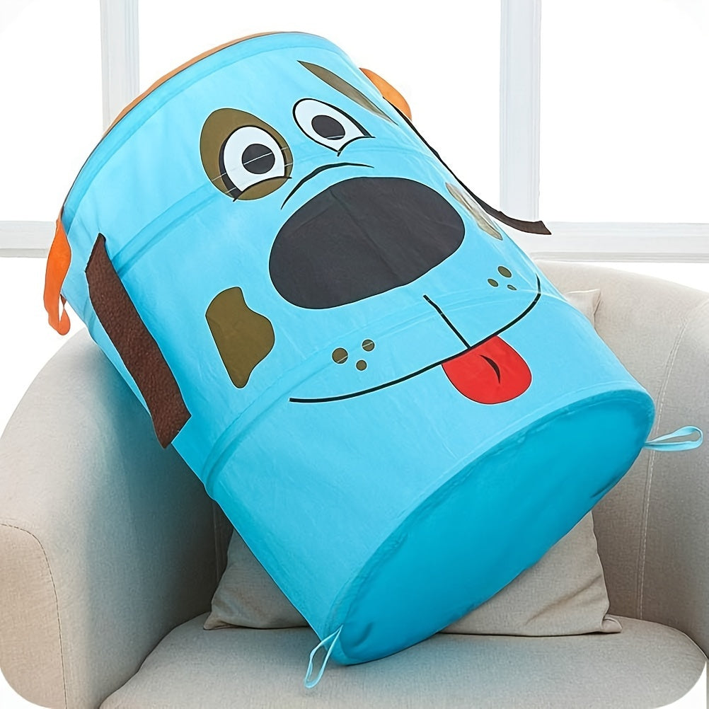 1 dona Qiziqarli Dizayn Katta O'yinchoq Savat Tashkiliy, O'yinchoqlar, Kiymlar va Kiyimlar uchun Saqlash Qutisi, Bolalar uchun Beetle, Bumblebee, Owl yoki Monkey dizaynida Qaytariladigan Kir yuvish Savati.