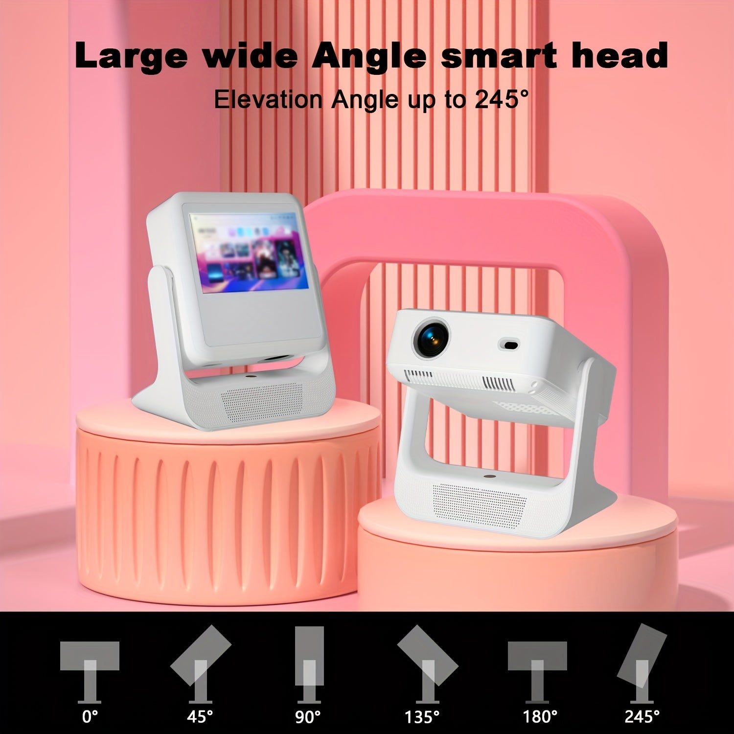 Домашний смарт-проектор с поддержкой 4K и 8-дюймовым сенсорным экраном