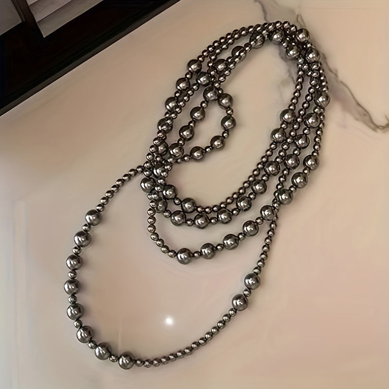 Sovgʻa va ko‘p qatlamli uslub uchun uzun 1.8m qatlamli taqinchoq, tilla va bo‘yoqli bo‘laklar bilan