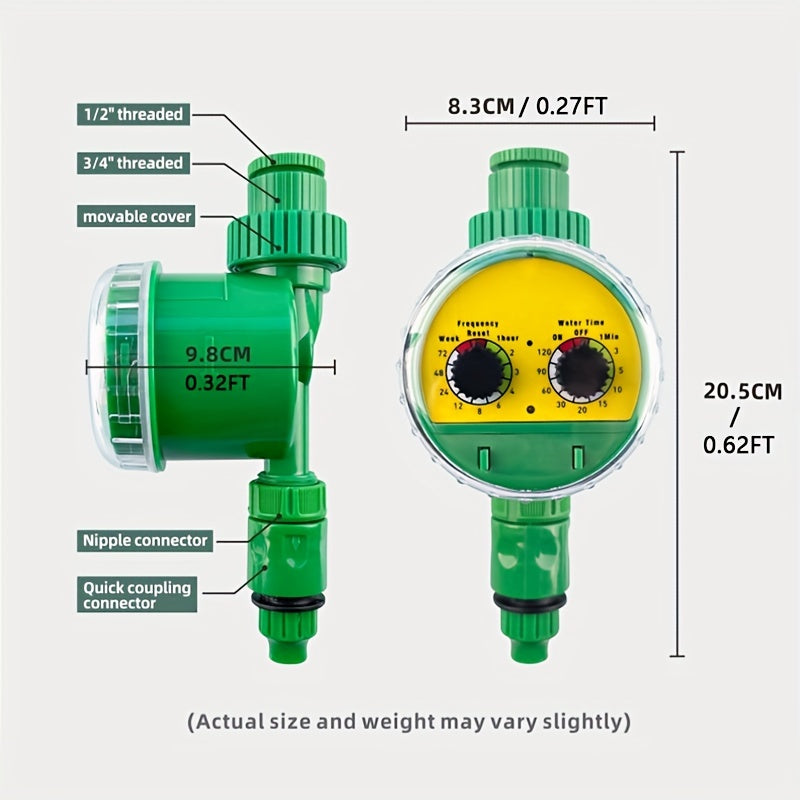 Plastic Garden Water Timer Controller 3/4 Inch Pipe Euro Thread Automatic Irrigation System