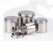 Stainless Steel Disinfection Storage Jar for Alcohol Ointments and Dressings